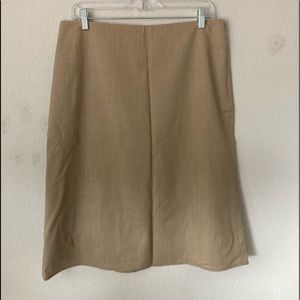 sand/tan banana republic pencil skirt